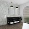 James Martin Vanities 72'' Double Vanity, Carbon Oak w/ 3 CM White Zeus Quartz Top D704-V72-CBO-3WZ - alternate 4